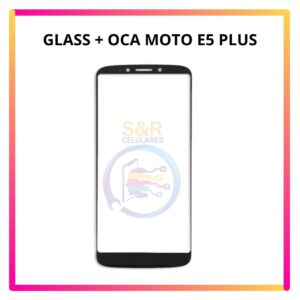 GLASS + OCA MOTO E5 PLUS NEGRO